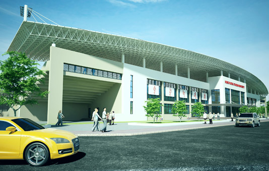 Đại học Hùng Vương - Hạng mục: Sân vận động